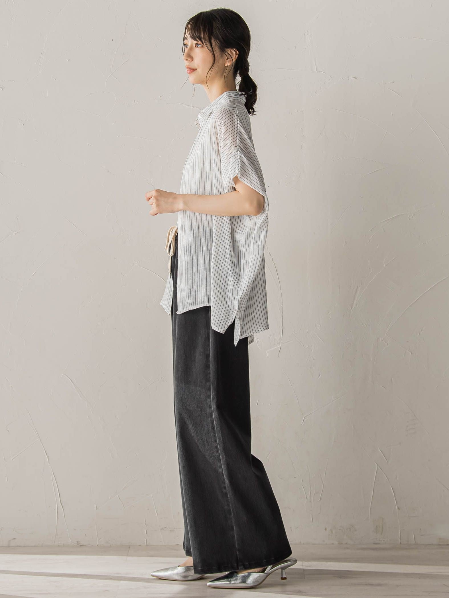 【WEB限定カラーあり】ドルマンブラウス+タンクSET