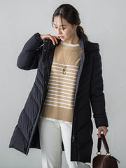 ストレッチダウンロングコート