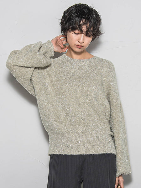 【WEB限定】ラメフェザーニット≪手洗い可能≫
