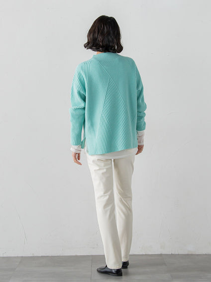 ヘリンボーンニット