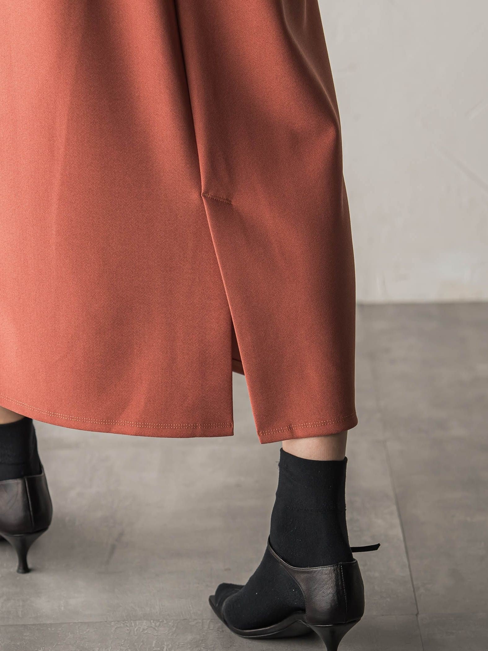 ジョーゼットダンボールAラインスカート≪セットアップ対応/洗濯機で洗える≫