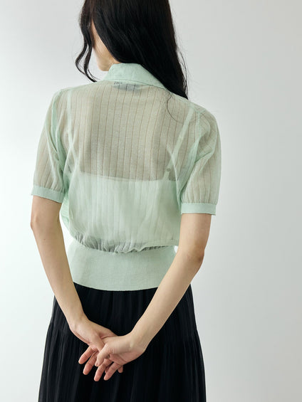 ヴィスコースポロニットプルオーバー