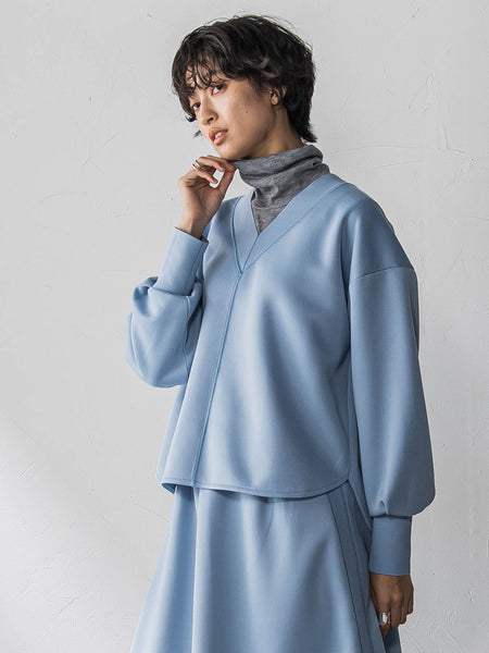 軽量ボンディングスカートセットアップ≪洗濯機で洗える≫