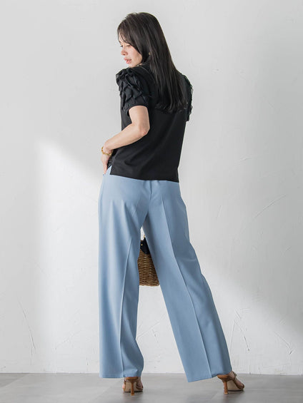 ストレートワイドパンツ