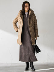 【WEB限定】フェイクスエードワンピース≪洗える≫