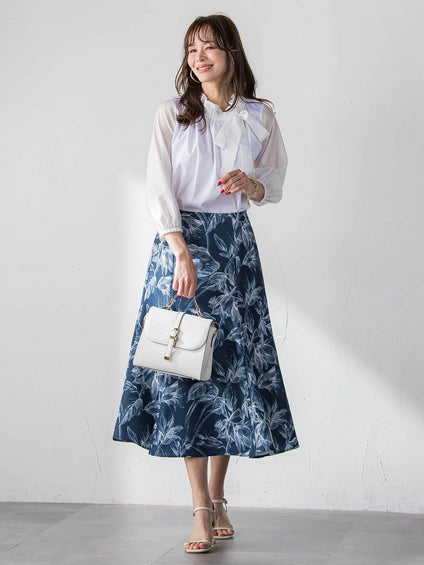 サイドリボンカットソー