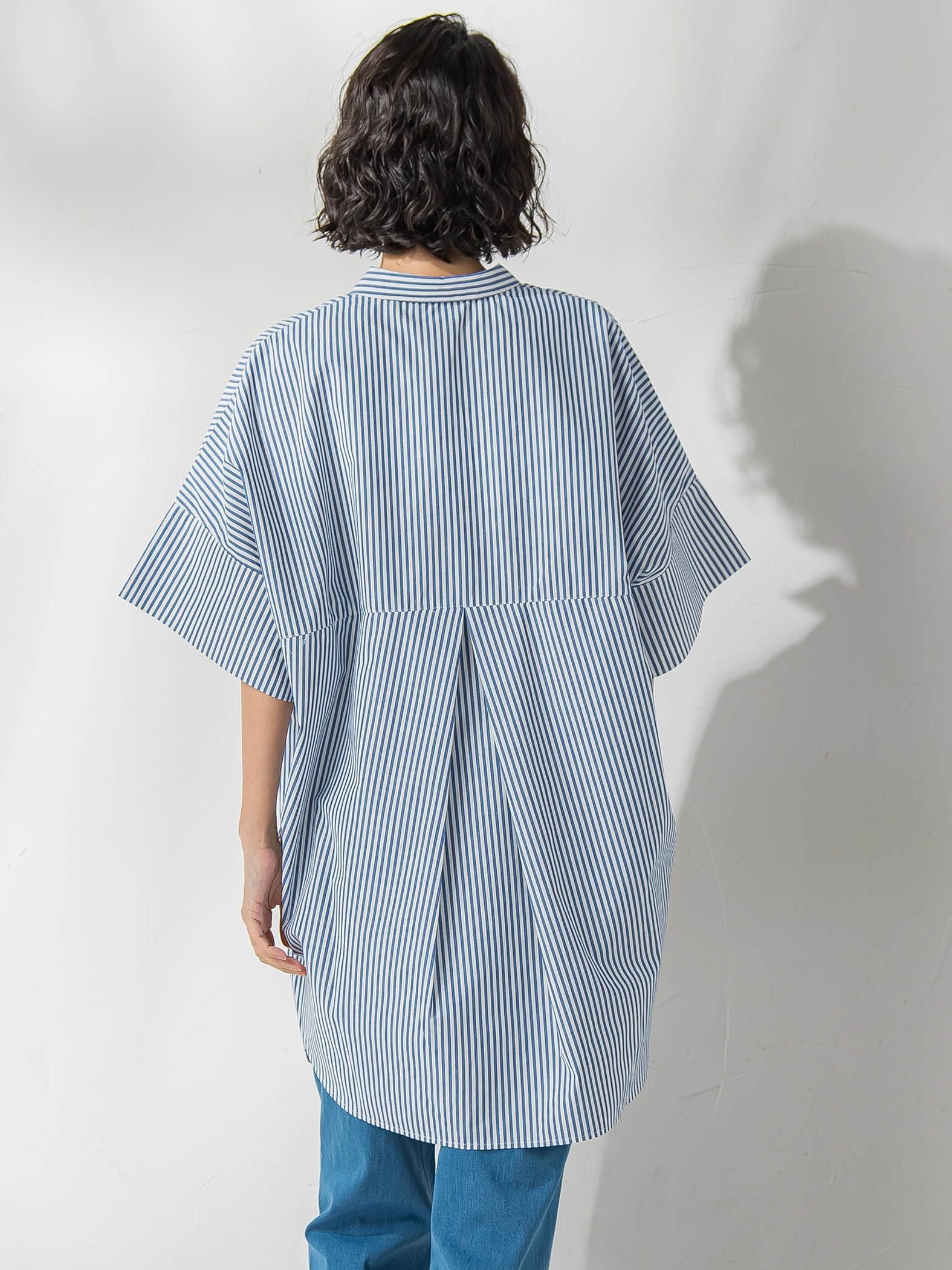 【WEB限定】チュニックシャツ≪手洗い可能≫