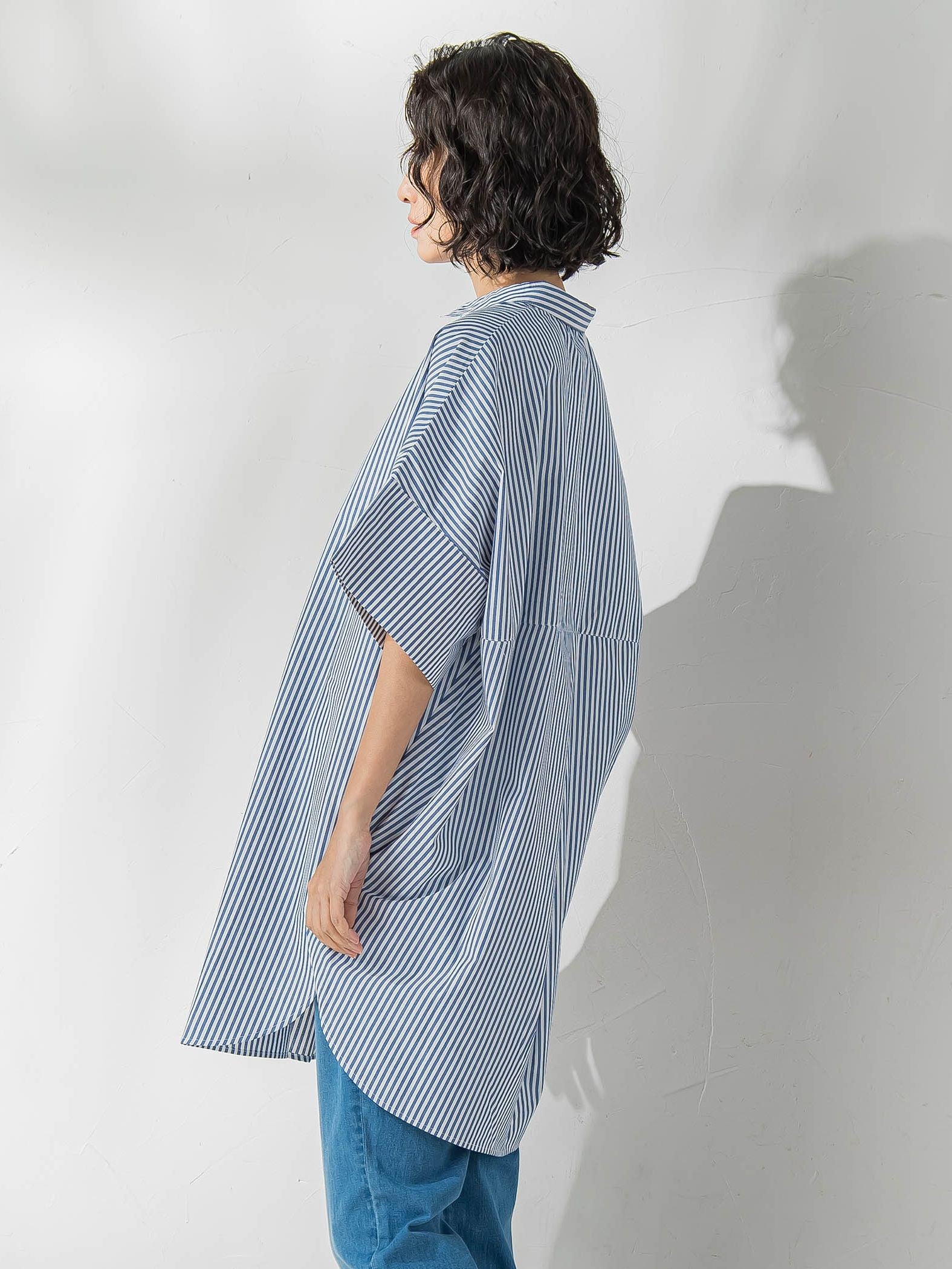 【WEB限定】チュニックシャツ≪手洗い可能≫