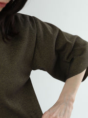 Side slit rib T【日本製】≪手洗い可能≫