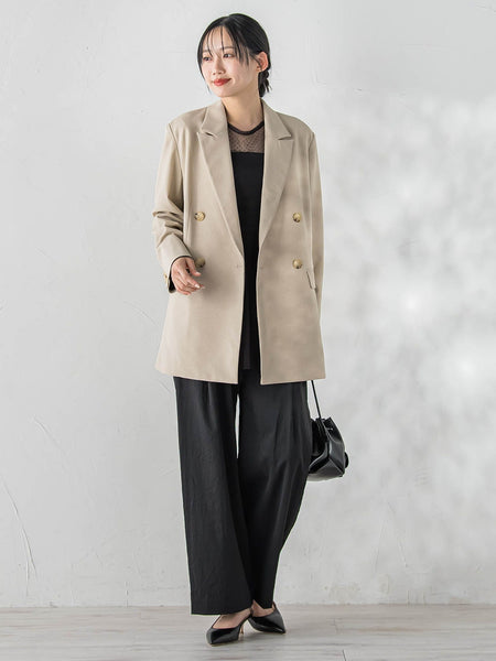 ワイドポケットタックパンツ