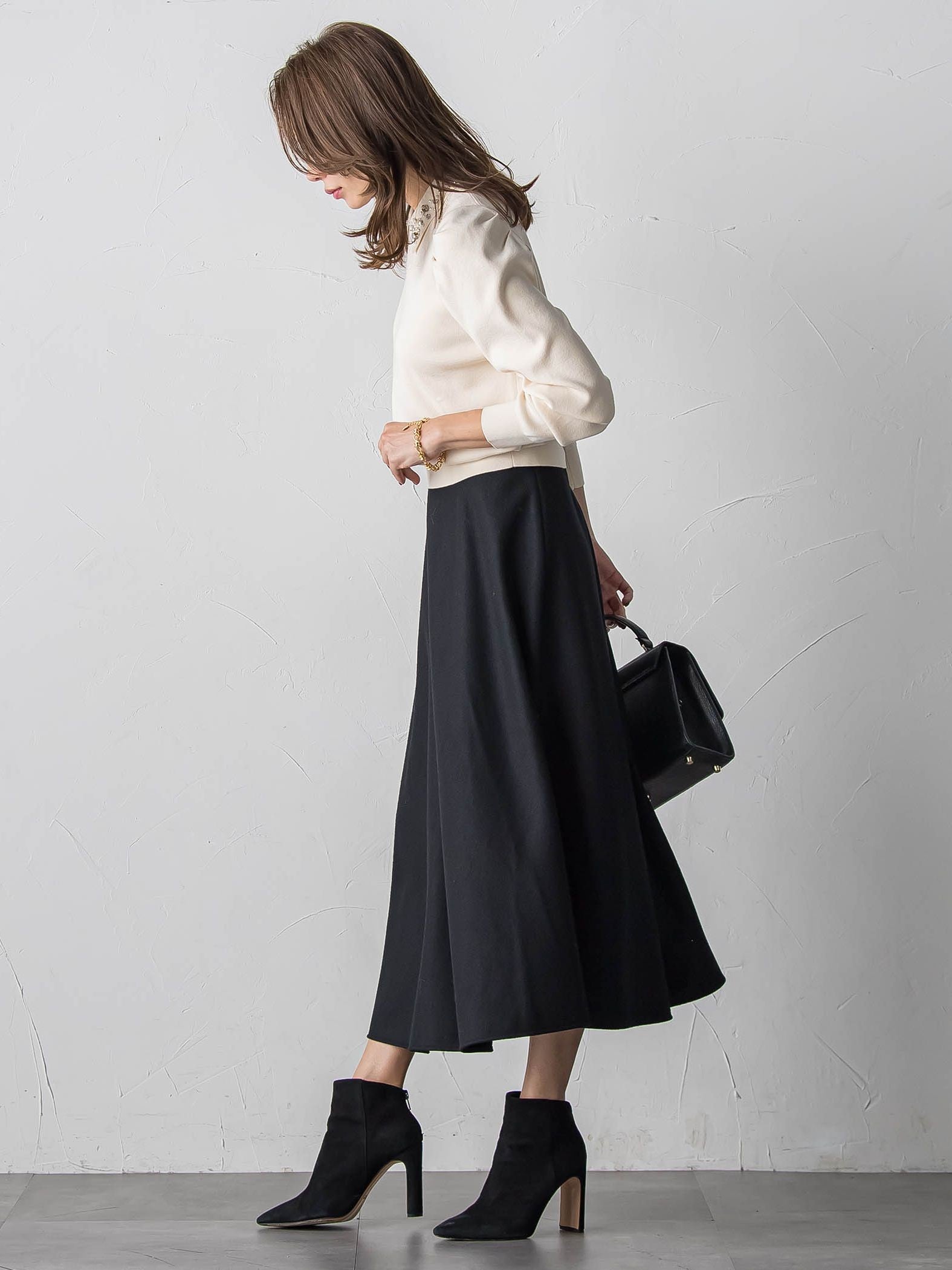 メルトンサーキュラースカート