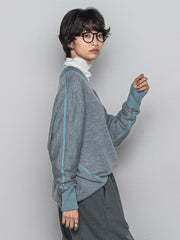 今日の気分で着回せるリバーシブルニット≪手洗い可能≫