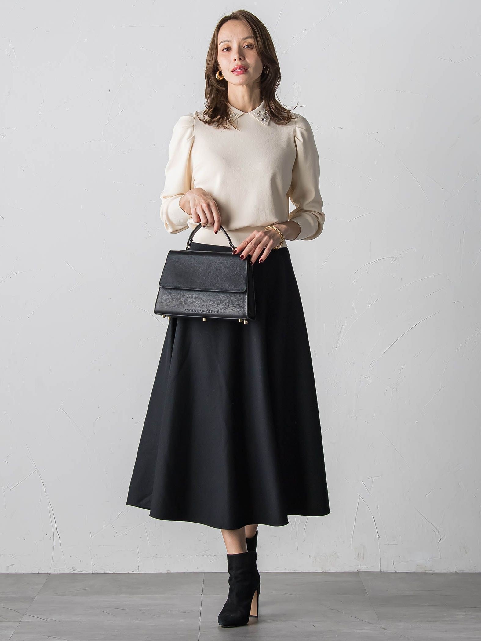 メルトンサーキュラースカート