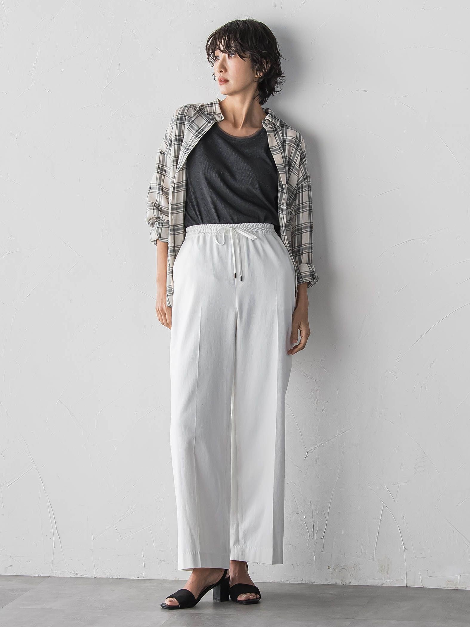 シェルタリングワイドパンツ