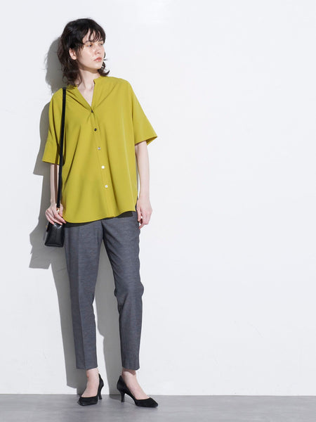 WEB別注】シェルタリング美脚テーパードパンツ《洗濯機で洗える  