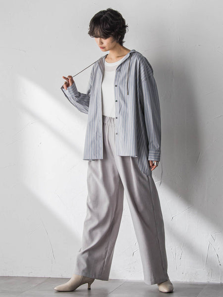 ”肌が喜ぶ”前後2WAYクルーネックロンT≪手洗い可能≫