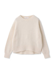 フラッフィークルーネックニット≪手洗い可能≫