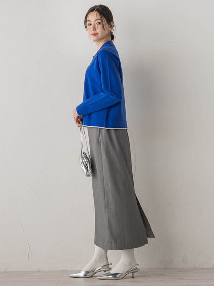 スーパーストレッチステンカーディガン≪洗濯機で洗える≫