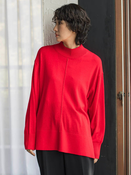 【新色追加】ファインウールハイネックニット