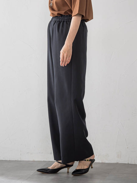 【大きいサイズ】マイクロリヨセルピーチワイドパンツ