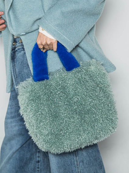 バイカラーエコファートートバッグ　S