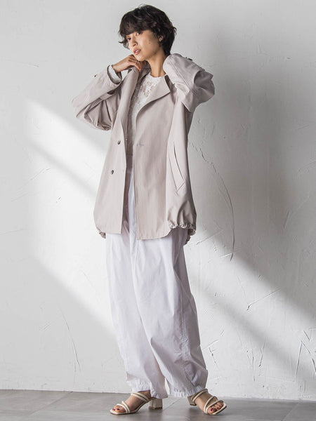 撥水オーバーミドルトレンチコート≪手洗い可能≫