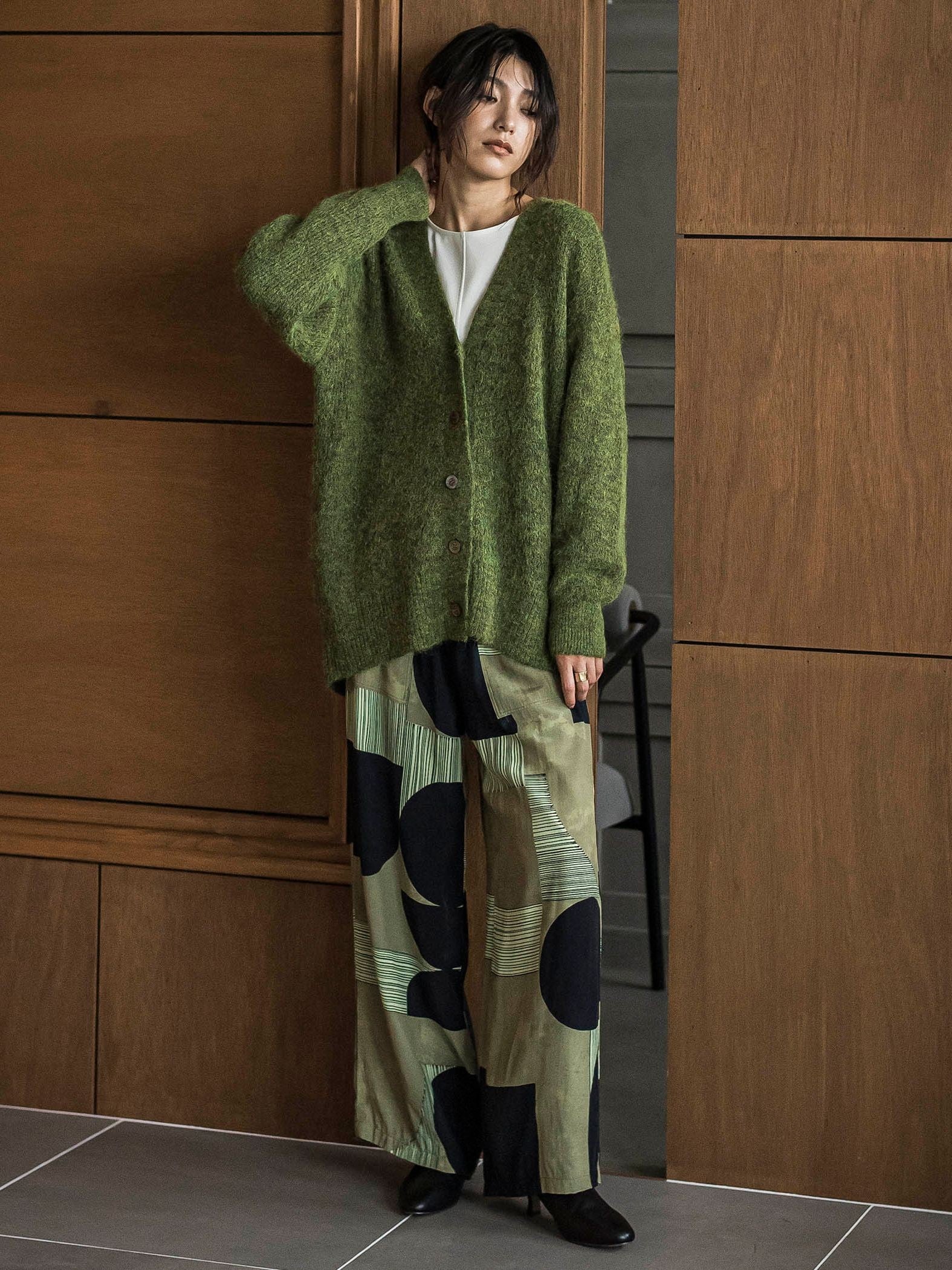 フラッフィーVネックニットカーディガン≪手洗い可能≫