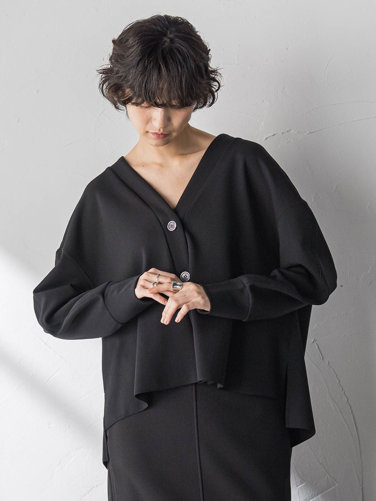 【えらべるSETUP】叶えるカットカーディガン≪手洗い可能≫