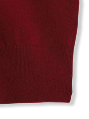 【ふわもち】Vネックニット≪洗濯機で洗える≫