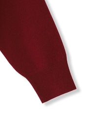 【ふわもち】Vネックニット≪洗濯機で洗える≫