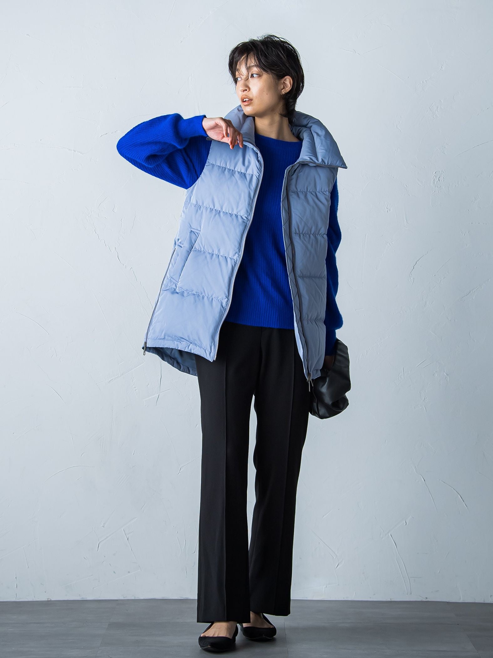 ラクーンブレンドニットプルオーバー