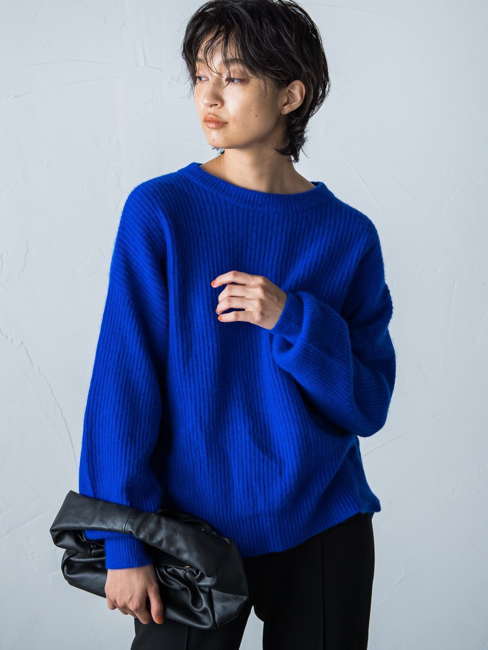 ラクーンブレンドニットプルオーバー