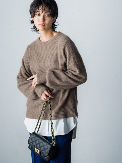 ラクーンブレンドニットプルオーバー