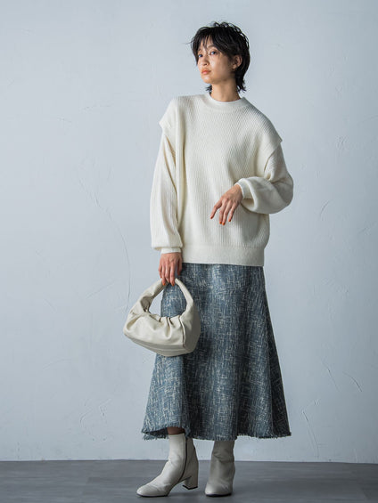ラクーンブレンドニットプルオーバー