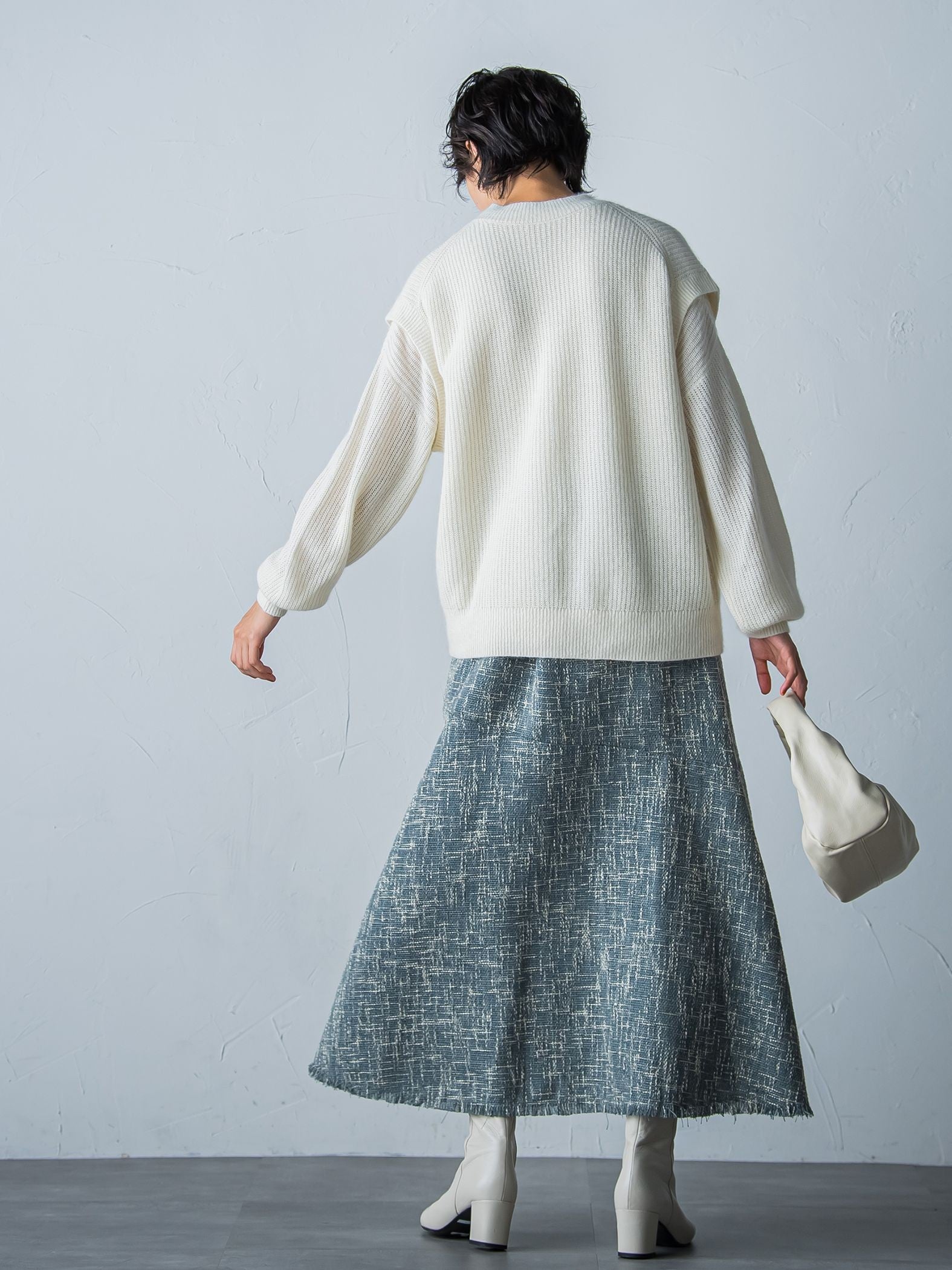 ラクーンブレンドニットプルオーバー