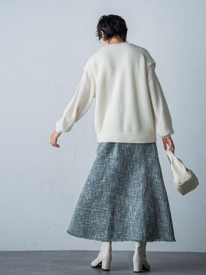 ラクーンブレンドニットプルオーバー