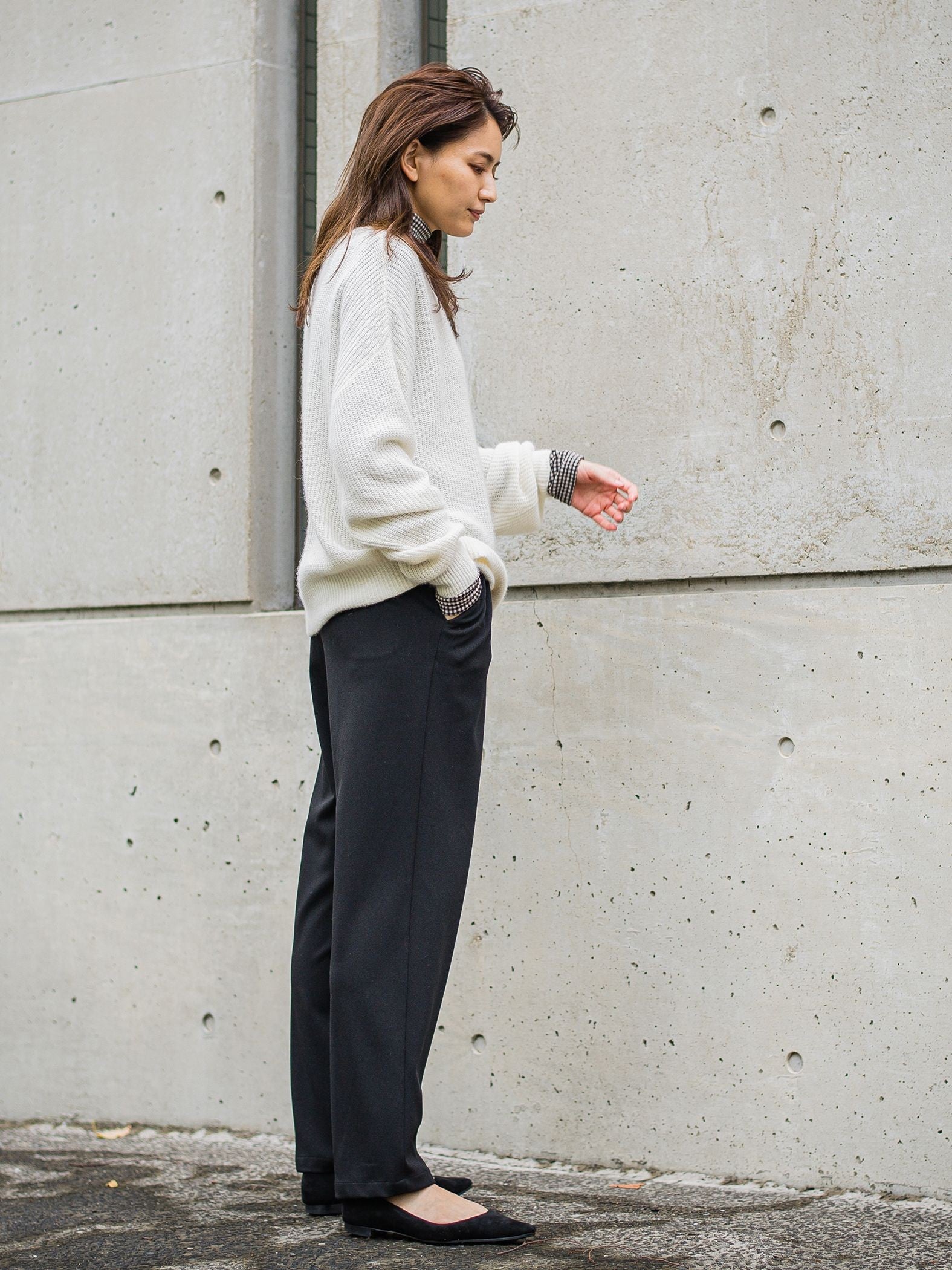 ラクーンブレンドニットプルオーバー