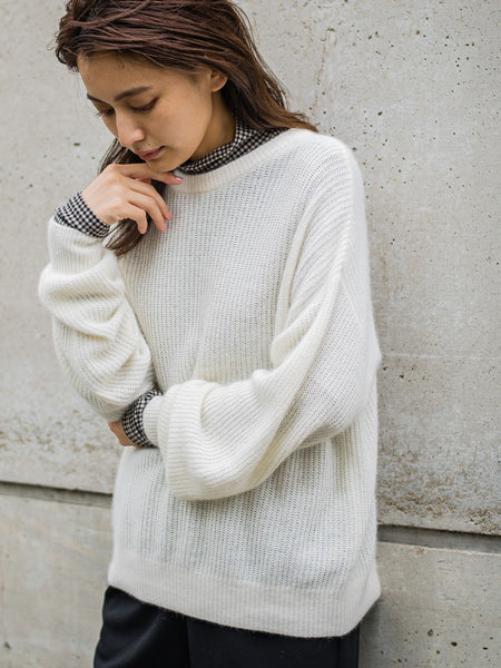 ラクーンブレンドニットプルオーバー