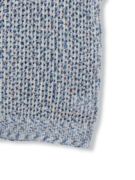 ミックスコイルクルーネックカーディガン