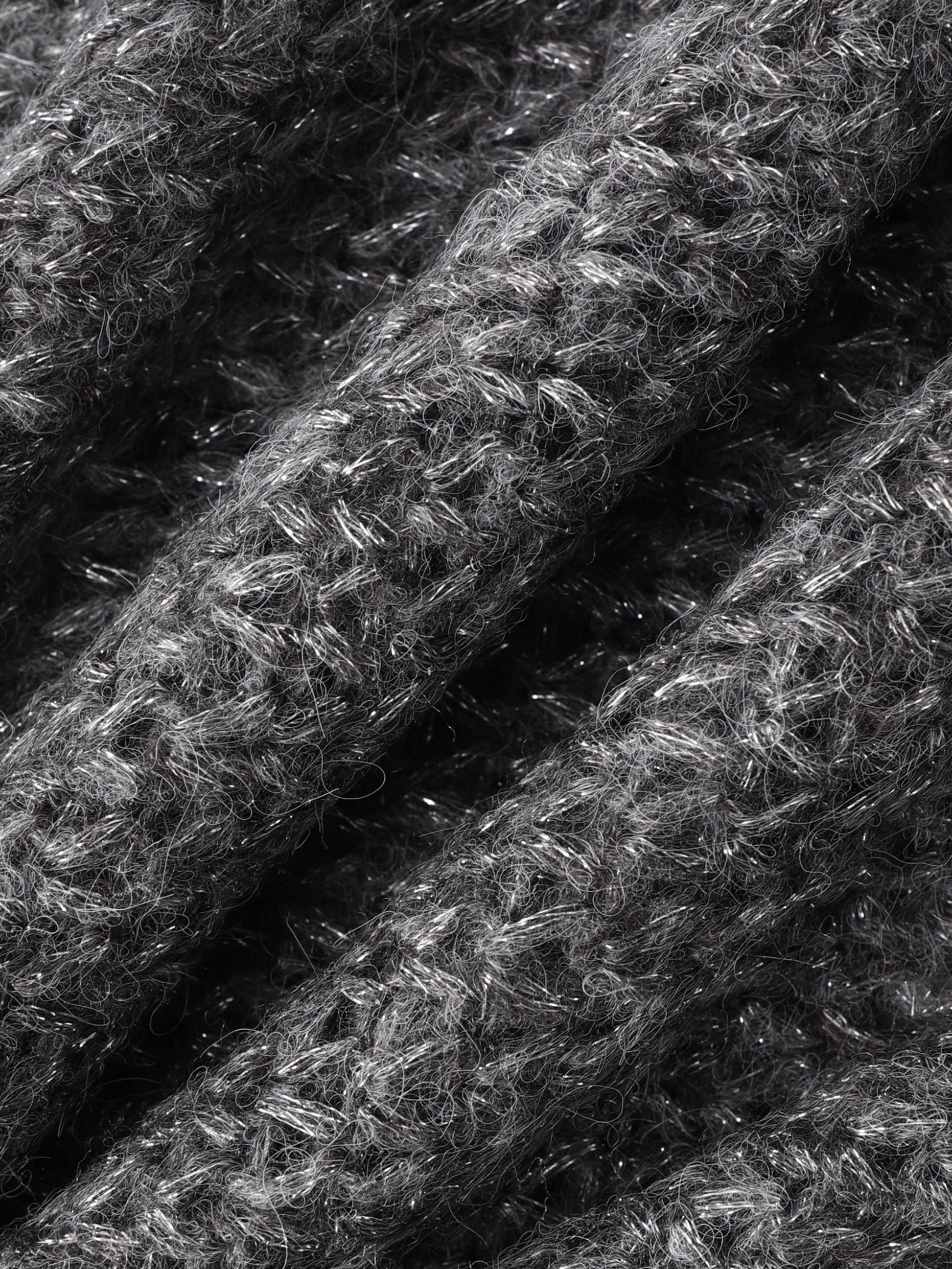 【WEB限定】モヘヤラメVネックショートプルオーバー≪手洗い可能≫