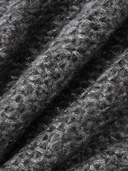 【WEB限定】モヘヤラメVネックショートプルオーバー≪手洗い可能≫