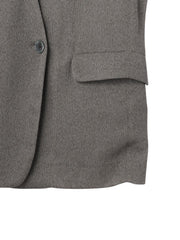 グリッディメッシュノーカラージャケット