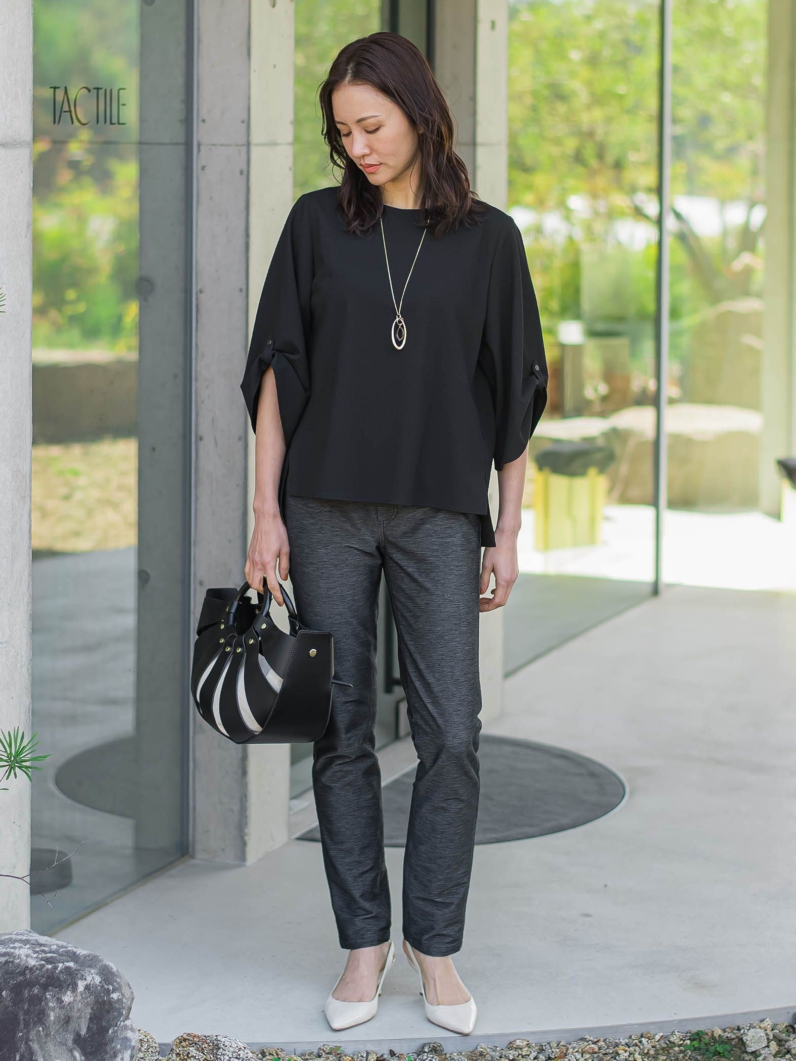 【WEB限定】名品デニムジャージライトパンツ≪ストレッチ/11号あり≫