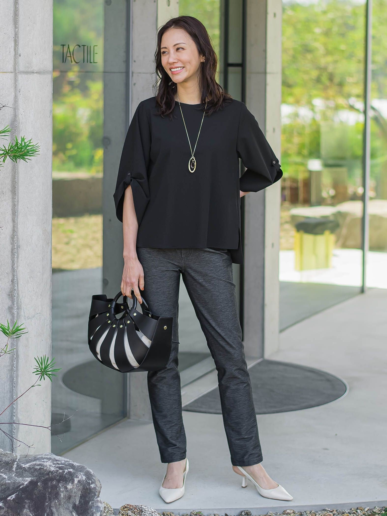 【WEB限定】名品デニムジャージライトパンツ≪ストレッチ/11号あり≫