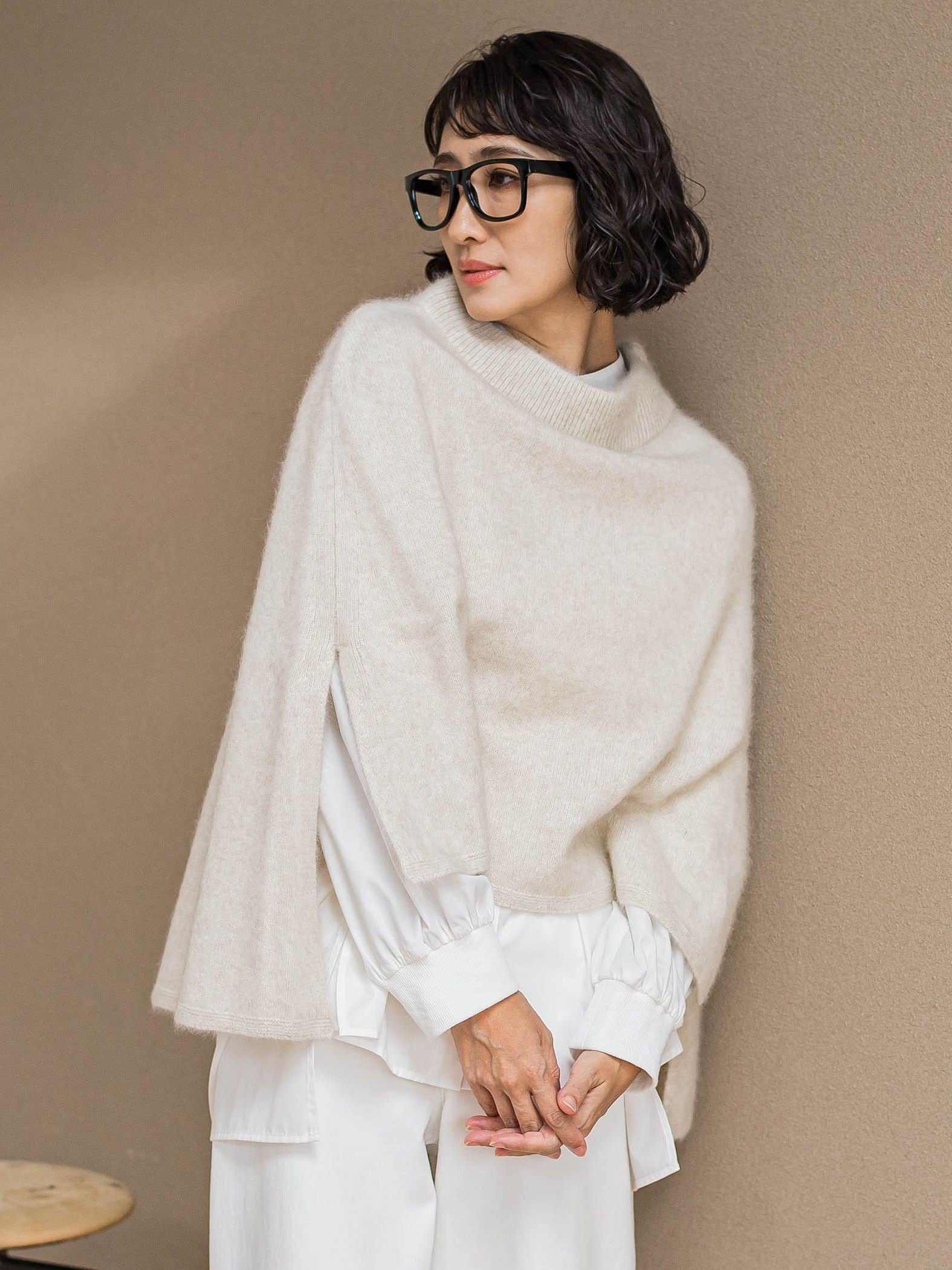 【大きいサイズ】【biyori/極】”こなれ袖がポイント”バンドカラーシャツ