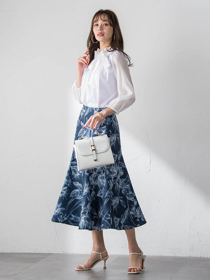 サイドリボンカットソー