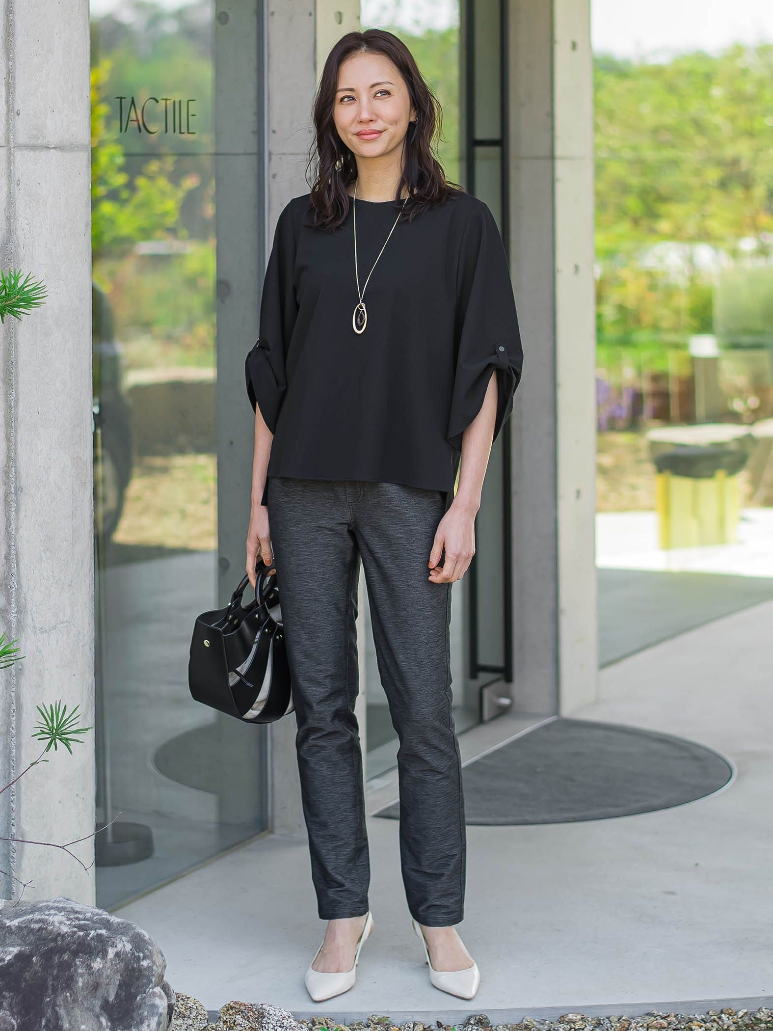 【WEB限定】名品デニムジャージライトパンツ≪ストレッチ/11号あり≫