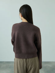 アルパカタッチダブルフェイスニットカーディガン≪手洗い可能≫