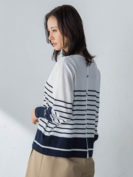 バックボタンデザインニット