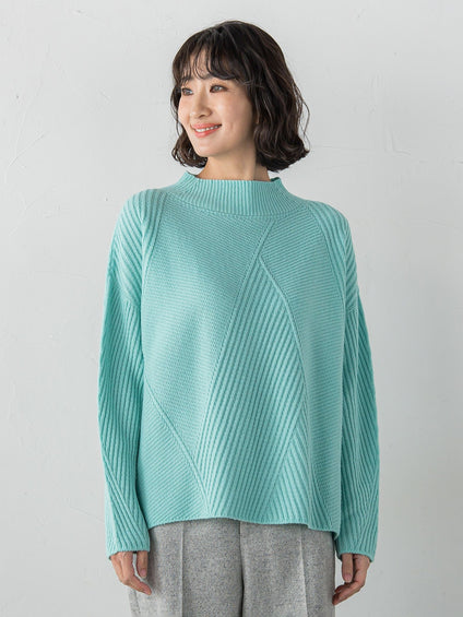 ヘリンボーンニット